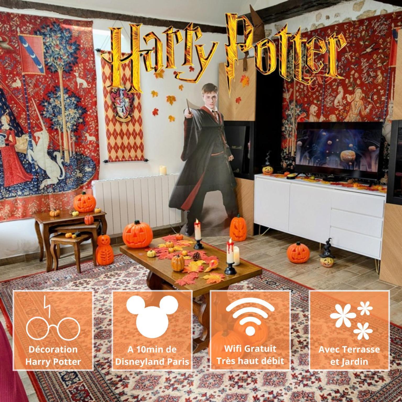 La Demeure Des Maraudeurs -10Min Disney-Jardin & Bbq Villiers-sur-Morin Luaran gambar
